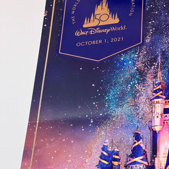 Walt Disney World 50th Anniversary Iridescent Poster Print - Picture 3 of 8